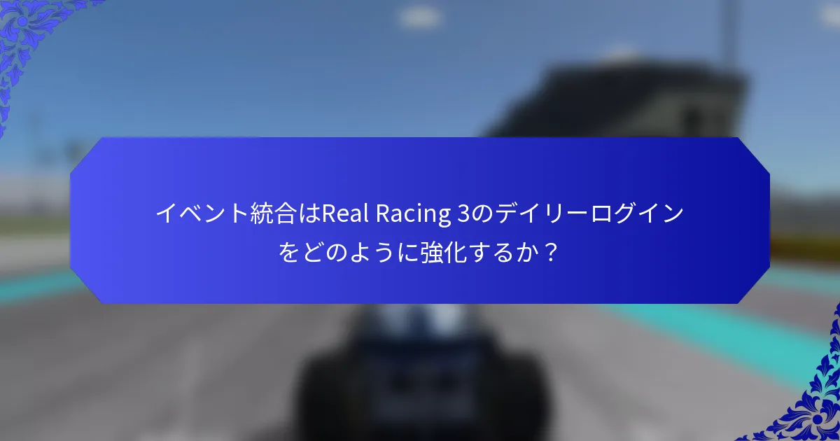 イベント統合はReal Racing 3のデイリーログインをどのように強化するか？